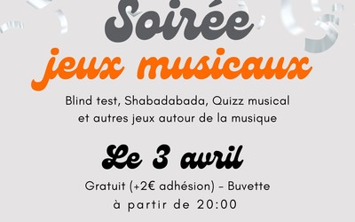 Soirée, jeux musicaux